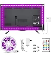 RGB Led Strip Lights 17.02ft,Bright SMD 5050 TV Led Backlight,4096 DIY Colors Options Led Lights ...