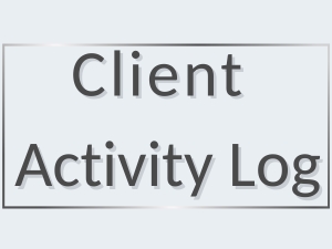 Client communication &amp;amp; activity log notepad for tracking calls, meetings, &amp;amp; service update records