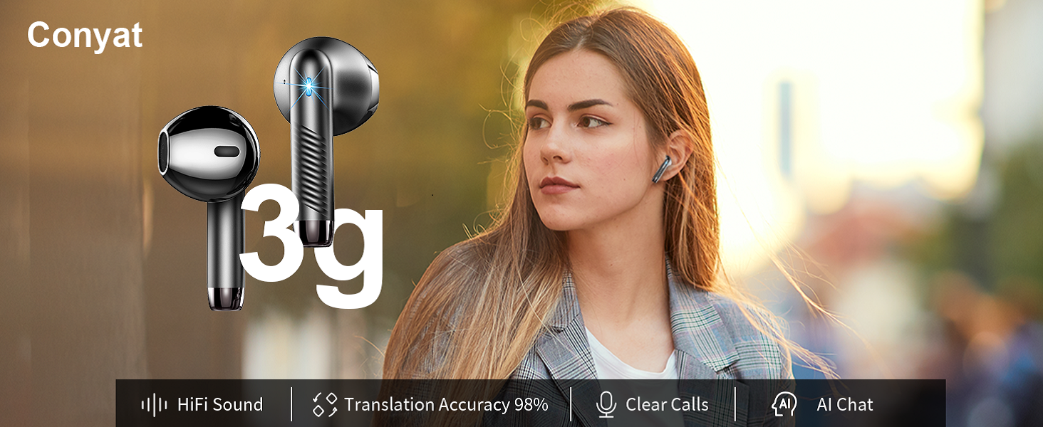 ear bud translator device all languages