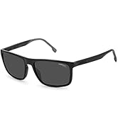 Carrera Men's 8047/S Rectangular Sunglasses, Black, 58mm, 18mm