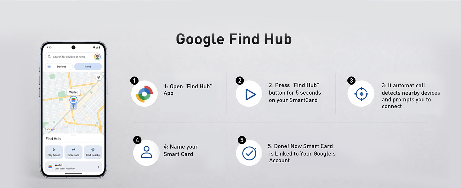 TRSC001CF-Google Find Device app pairing and connection guide