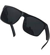 LYZOIT Extra Large Sunglasses for Big Wide Heads Mens Polarized XL Oversized Square Sun Glasses
