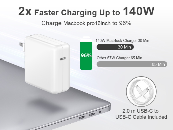 Charger for MacBook Pro, Compatible with MacBook Pro, MacBook Air 13 Inch, iPad Pro 