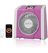 HEATIT Space Heater with Remote for Indoor, Digital Display with Thermostat,Containing Plasma &amp; O...