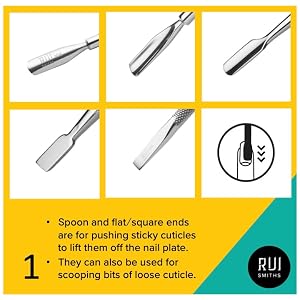 Different types of pusher ends