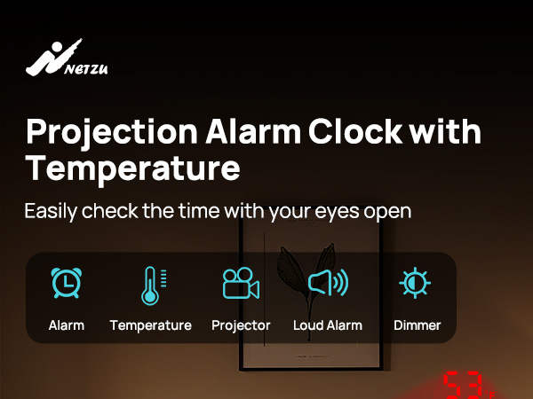 projection alarm clock