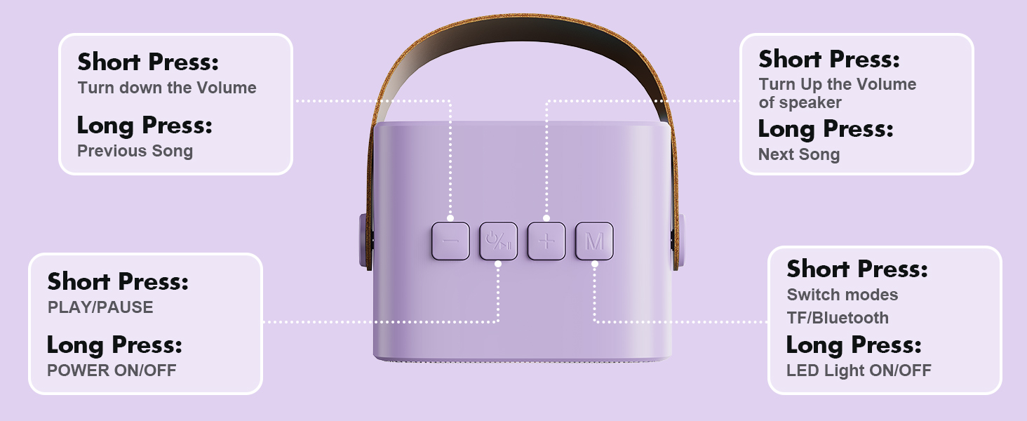 Mini Karaoke Machine Portable