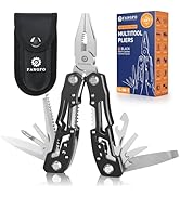 14-In-1 Multitool with Safety Locking, Professional Stainless Steel Multitool Pliers Pocket Knife...