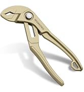 WORKPRO Mini Water Pump Pliers, 4-Inch Groove Joint Pliers, Fast Adjustable Tongue and Groove Pli...