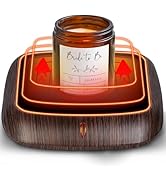 PUSEE Large Candle Warmer Plate with 6H Auto Shut Off, Coffee Mug Warmer with 2 Temp Settings,Wax...