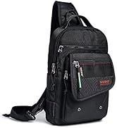 NICGID Sling Bags, Chest Shoulder Backpacks Crossbody Purse Outdoor Chest Bag Travel Backpack for...