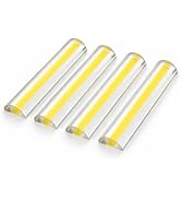 4Pack Acrylic Reading Line Magnifier, Half-Round Bar Magnifier for Books, Documents &amp; Newspapers,...