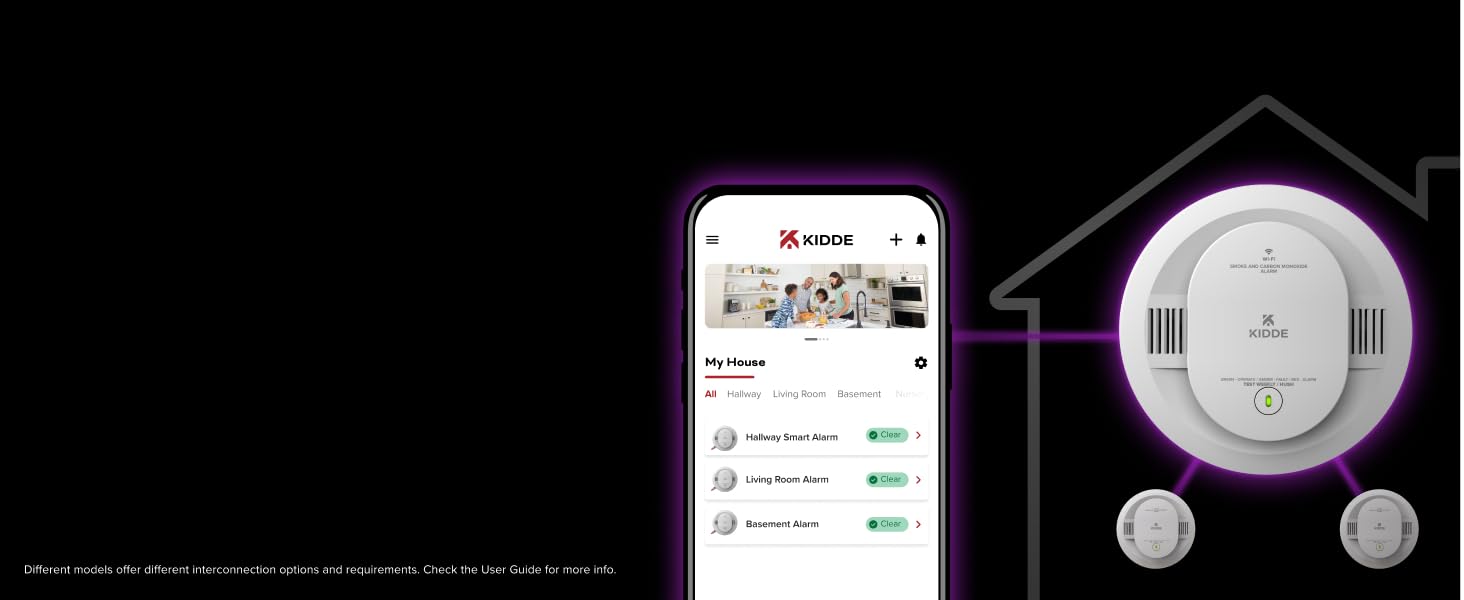 Kidde 30CUAR-W Smart Smoke and Carbon Monoxide detectors feature smart home connectivity_desktop