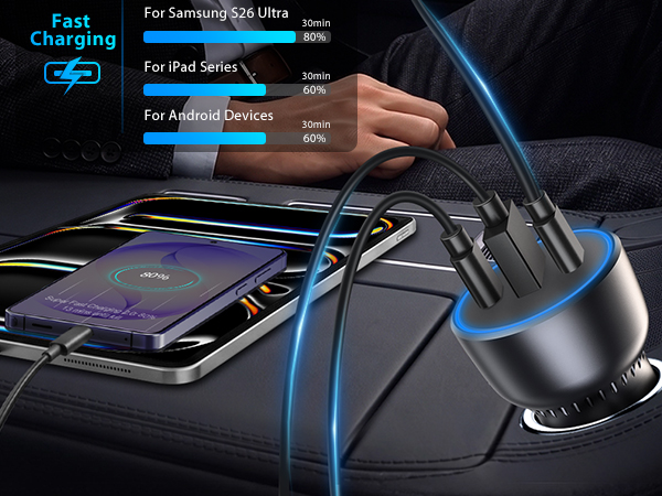 90W max car charger