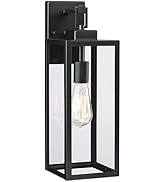 Faymart lighting Large Size Outdoor Wall Lantern, 18 Inch Outdoor Light, Large Porch Light, Metal...