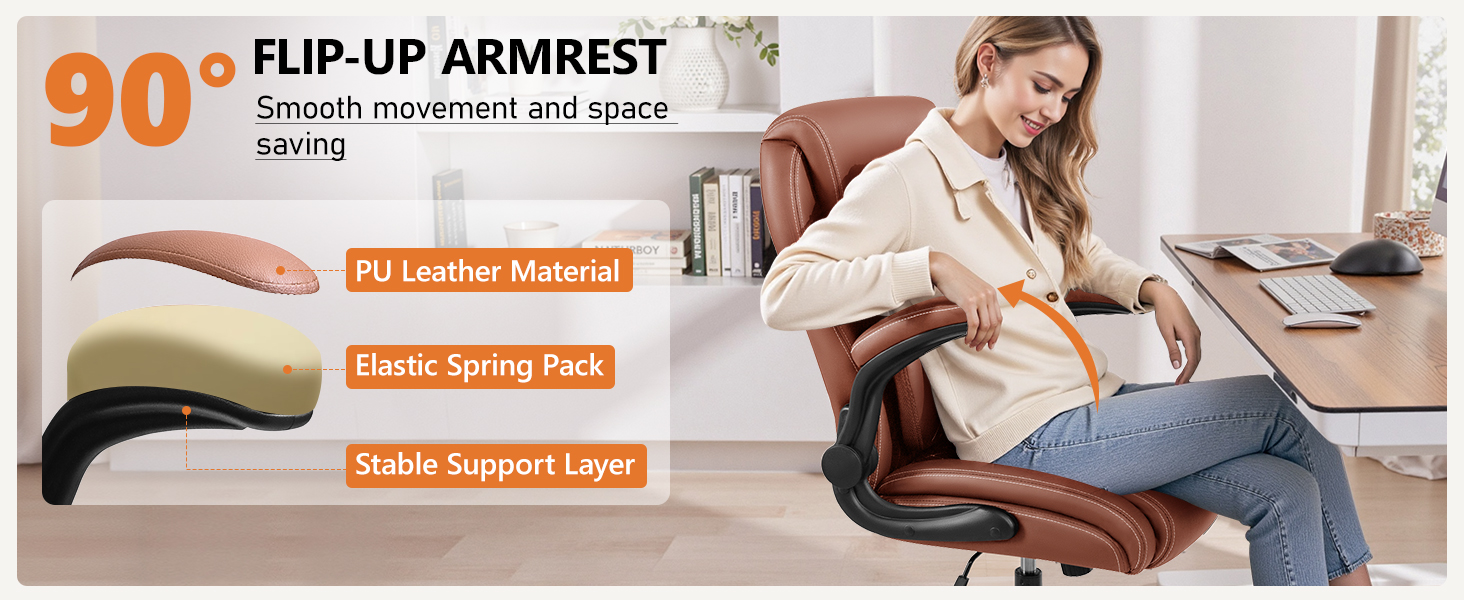 90° Flip-up Armrest