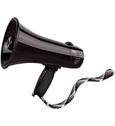 MyMealivos 20w Megaphone Speaker Portable Voice Changer Bullhorn with 6 Different Sound Effects &...