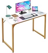PIKAQTOP 39 inches Computer Desk, Modern Writing Desk, Simple Study Table, Industrial Office Desk...