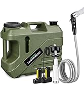 Portable Shower for Camping with 5-Gallon Water Jug, Rechargeable Camping Shower, Food Grade Mate...