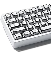GMKWTL XVX White PBT Keycaps, Cherry Profile Keycap Set, Dye Sublimation Graffiti Keyboard Keycap...