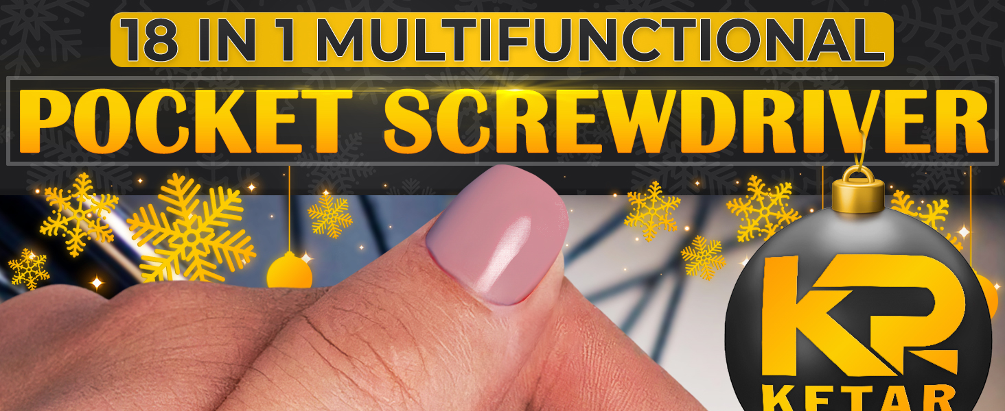 18 in 1 snowflake multitool snowflake tool keychain screwdriver stocking stuffers for men bulk