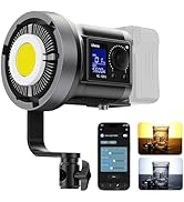 ULANZI 120W V-Mount COB LED Video Light, Bi Color 2700K-6500K COB Bowens Mount Photography Fill L...