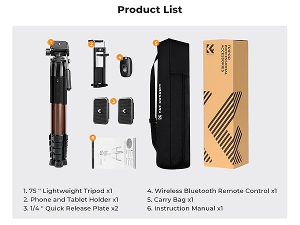 K&amp;F Concept Camera Cellphone Tripod