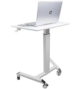 Donext Standing Desk, Standing Desk Adjustable Height, Standing Desk with Wheels, Ergonomic Home ...