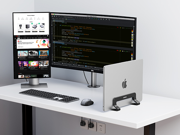 vertical macbook stand