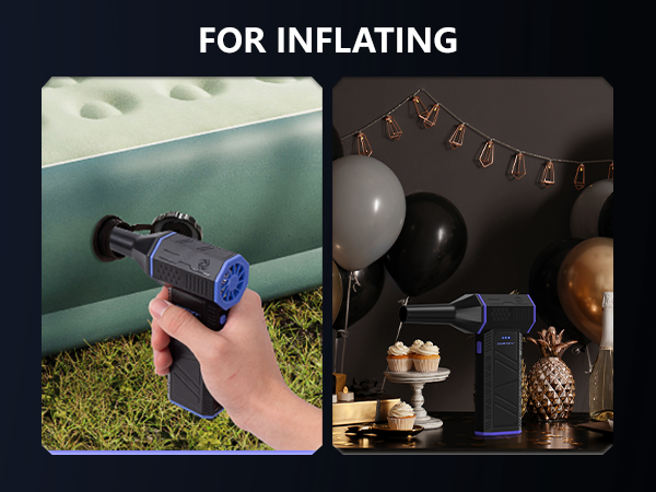 air blower for inflating