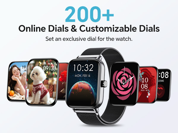 200+ dials smart watch