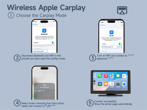 7 inch carplay screen