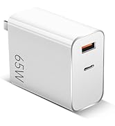 Drone Power Adapter, 65W GaN Dual Port Compact Charger Block, USB C and B Port Charger, Compatibl...