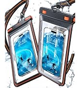 TORRAS 2 Pack IPX8 Waterproof Phone Pouch Floating, Underwater Screen Touchable, Waterproof Phone...