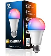 luckystyle Smart Light Bulbs, 9W A19 E26 800LM WiFi Bluetooth LED Bulbs Compatible with Alexa, Go...
