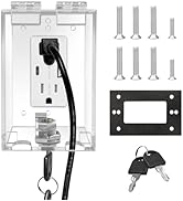 GROWORD Outdoor Outlet Cover Box,Weatherproof Outlet Cover,Waterproof Electrical Box Outdoor,2 Ou...