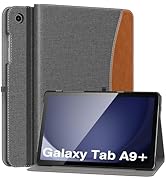 MoKo Case for Samsung Galaxy Tab A9 Plus 11" 2023 (SM-X210/SM-X216/SM-X218), PU Leather Multi-Ang...