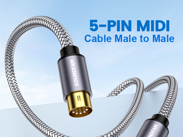 MIDI cable male to male