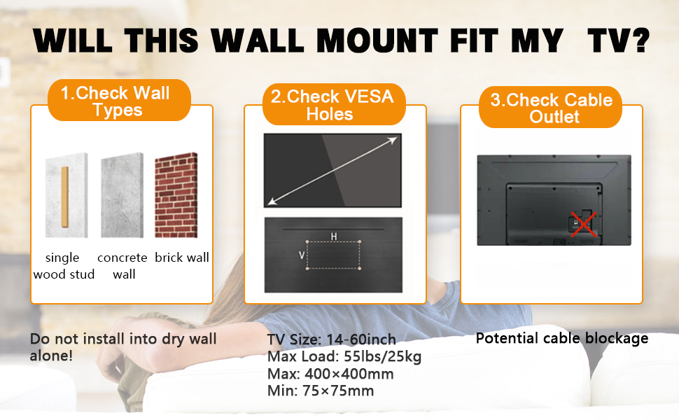 tv wall mount tv bracket
