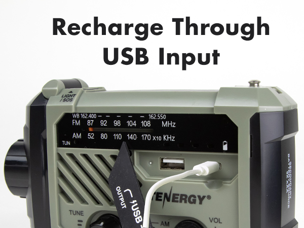 Recharge with USB-C Port