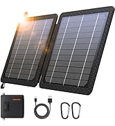 GOODaaa 10W Portable Solar Charger with Dual USB Outputs Super Handy Foldable Size 24% High Conve...