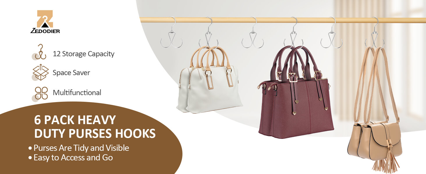 purse hanger for closet