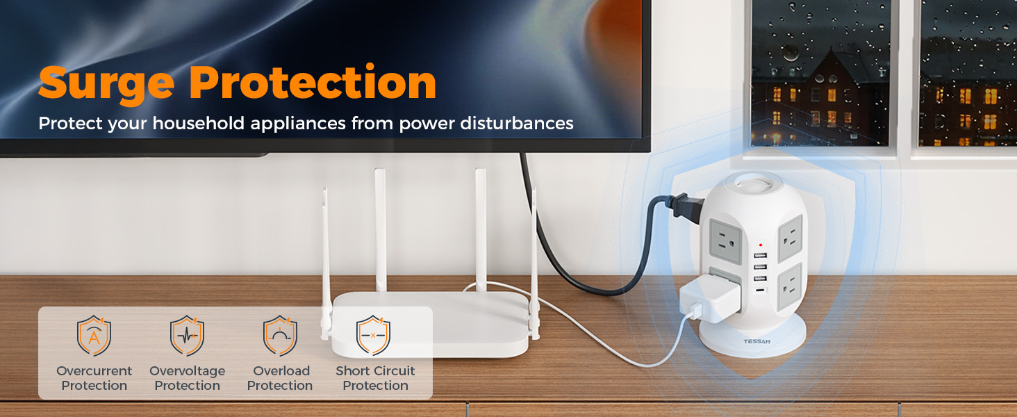 power tower with usb ports