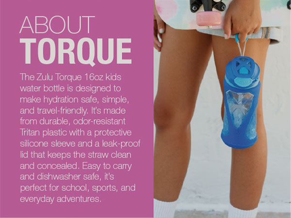 about torque kids water bottle