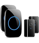 Door Chime When Door Opens, FullHouse Door Sensor Wireless Entry Alarm with 1000ft Range, 60 Chim...