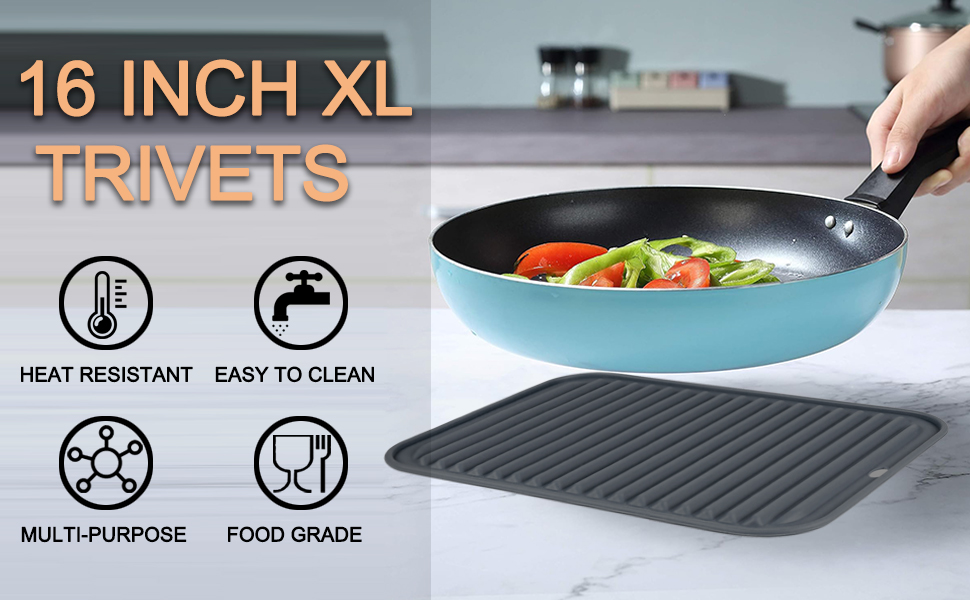 large silicone trivets for hot pots and pans trivets for quartz countertops hot pads for kitchen