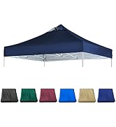 JANCANOPY Navy Blue Commercial Replacement Canopy Top for 10x10 Straight Leg Pop Up Canopy Tent w...