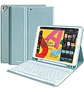iPad Keyboard Case for 10.2" 9th/8th/7th Generation 2021/2020/2019, Detachable Wireless BT Keyboa...