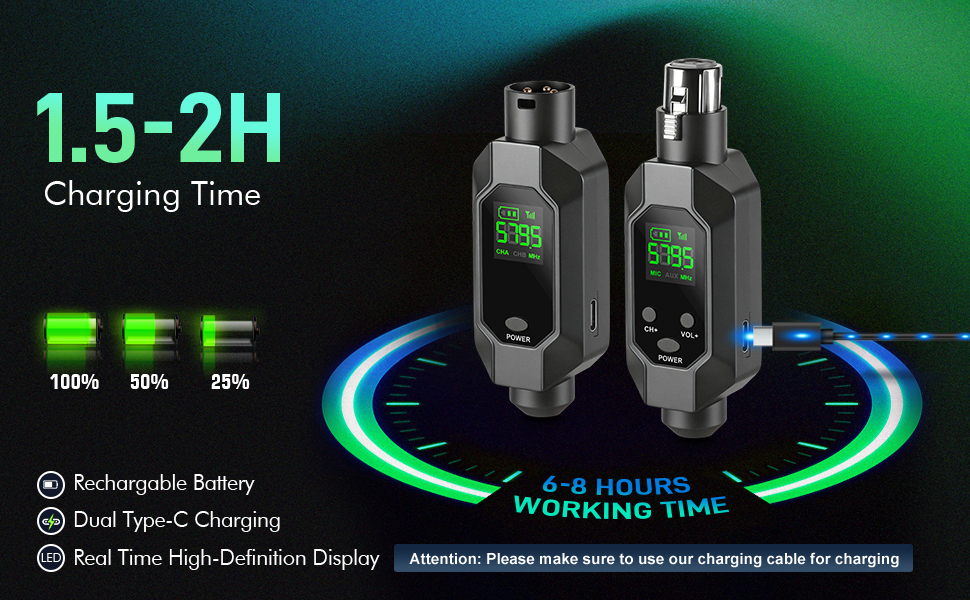 wireless xlr transmitter and receiver