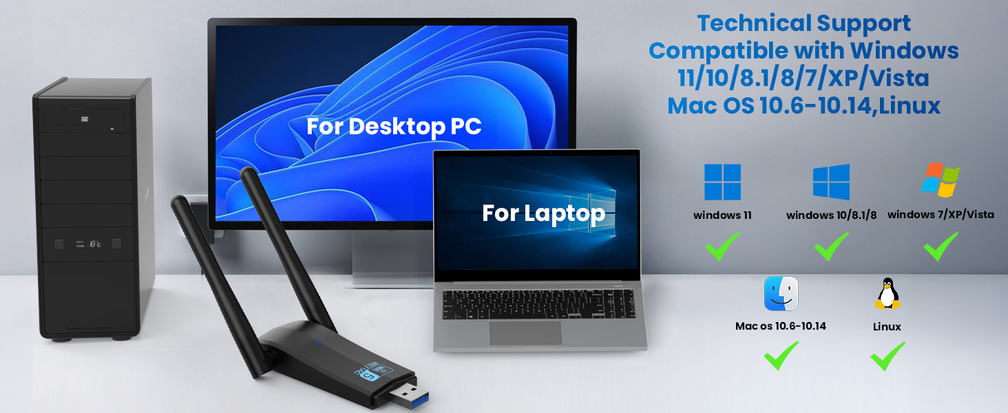 Supports Windows11/10/8/7/Vista/XP,Mac OS 10.6-10.14